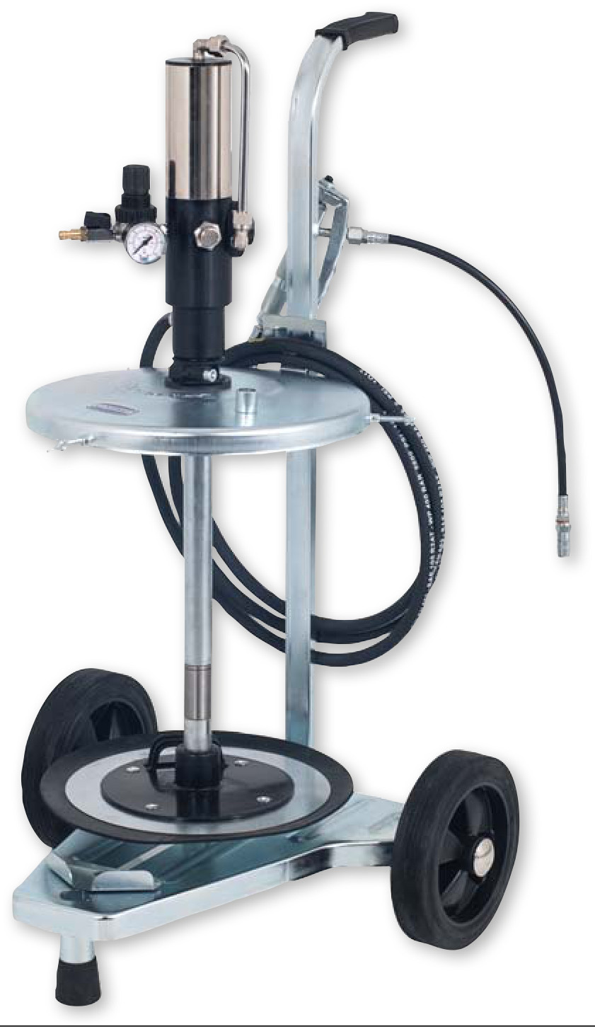 Mobilt trykkluft fettsett — for 18/25 kg spann