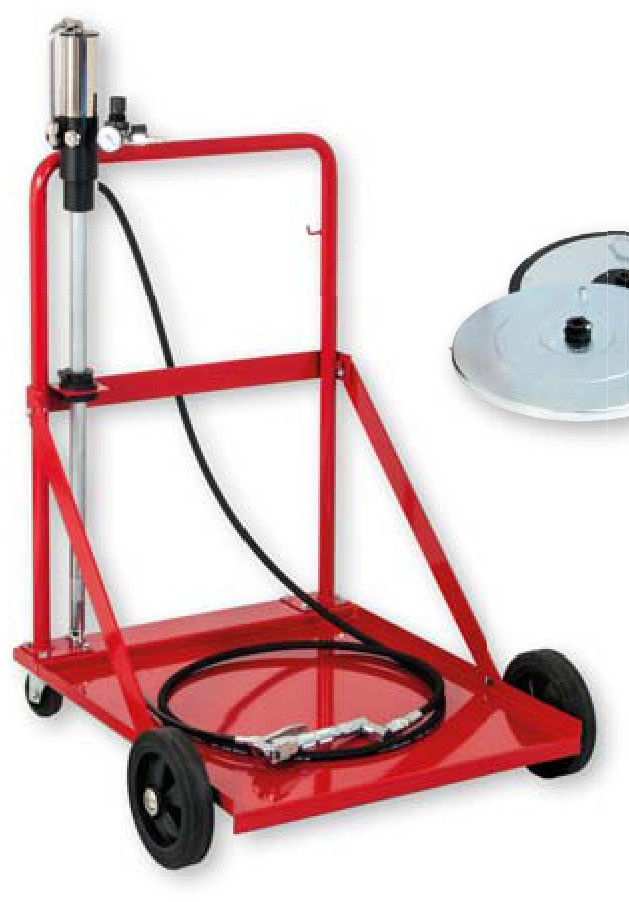 Mobilt trykkluft fettsett — for 180 kg fat