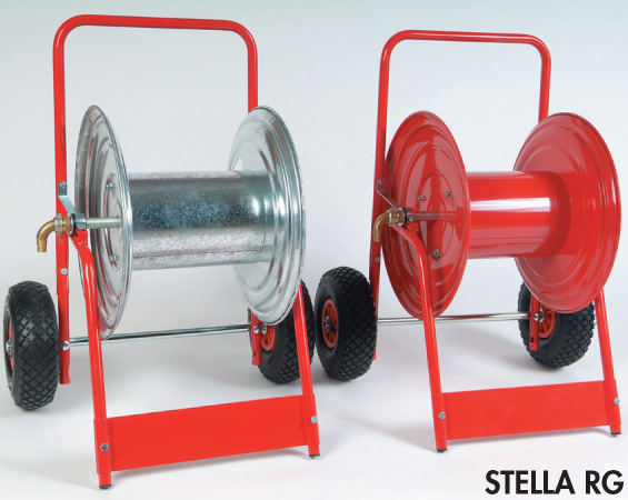 STELLA 150 RG 1" — manuell slangetrommel på tralle for 1" slange
